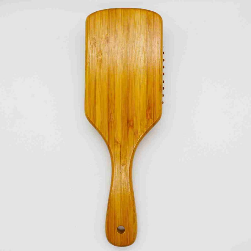 Bamboo Bristle Hair Brush back