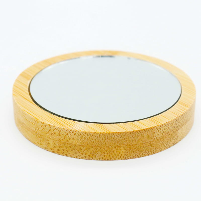 bamboo compact pocket mirror