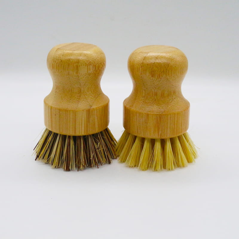 Bamboo Handle Sisal Bristles Small Dish Brush
