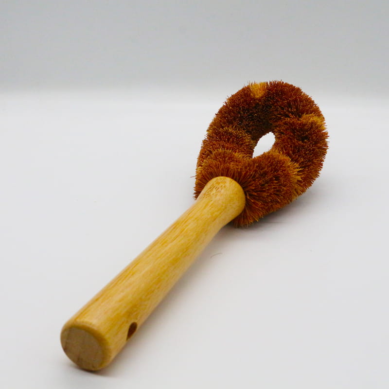 Palm Bristle Pot Brush