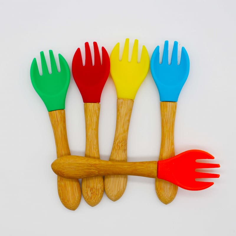 Silicone Bamboo Fork