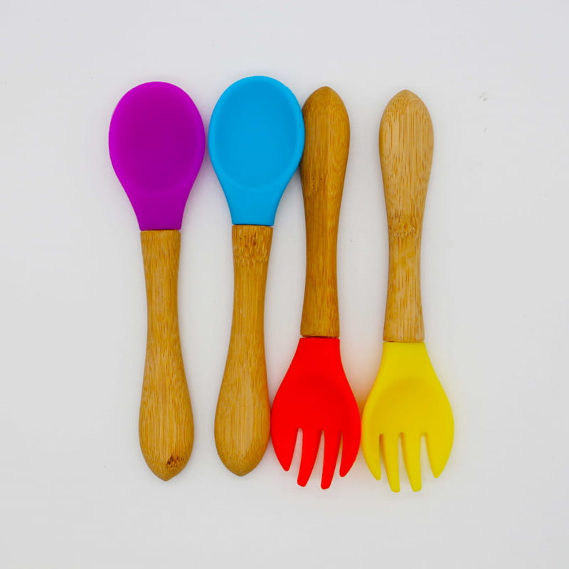 Bamboo Spoon and Fork Set 01