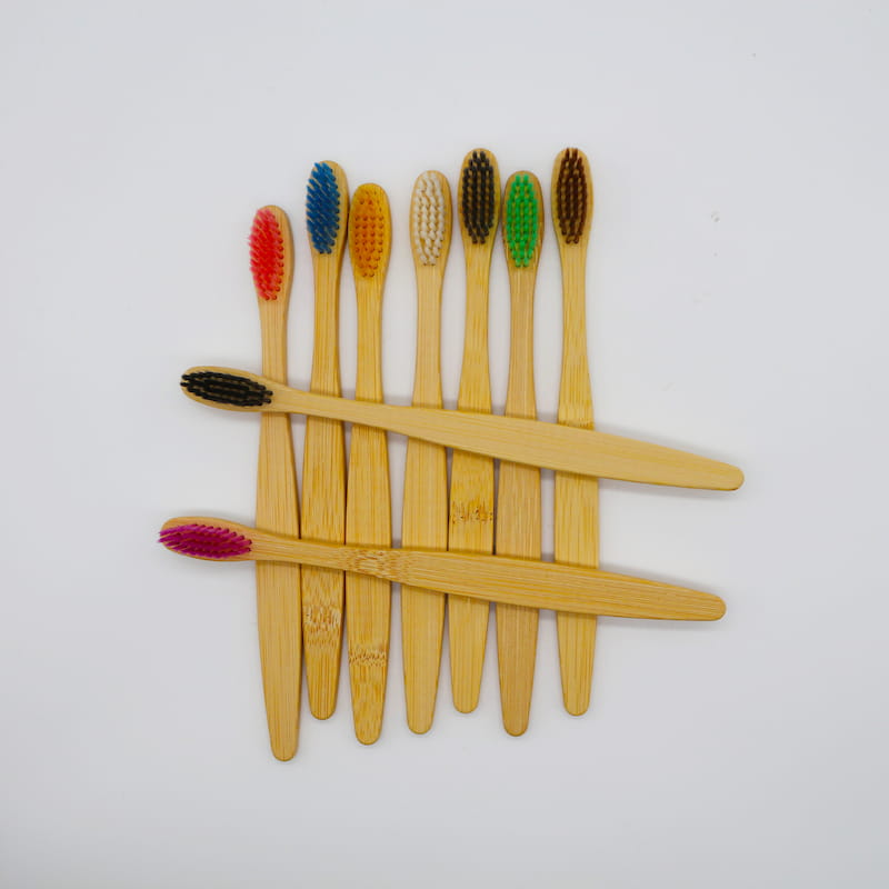 Flat Adult Bamboo Toothbrush