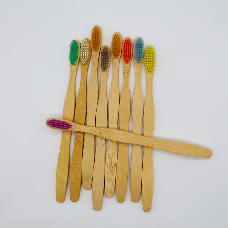 Thick Crank Bamboo Toothbrush
