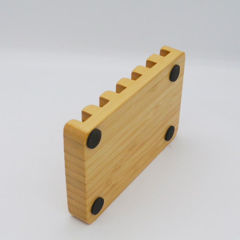 Bamboo Soap Dish Holder Tray Back