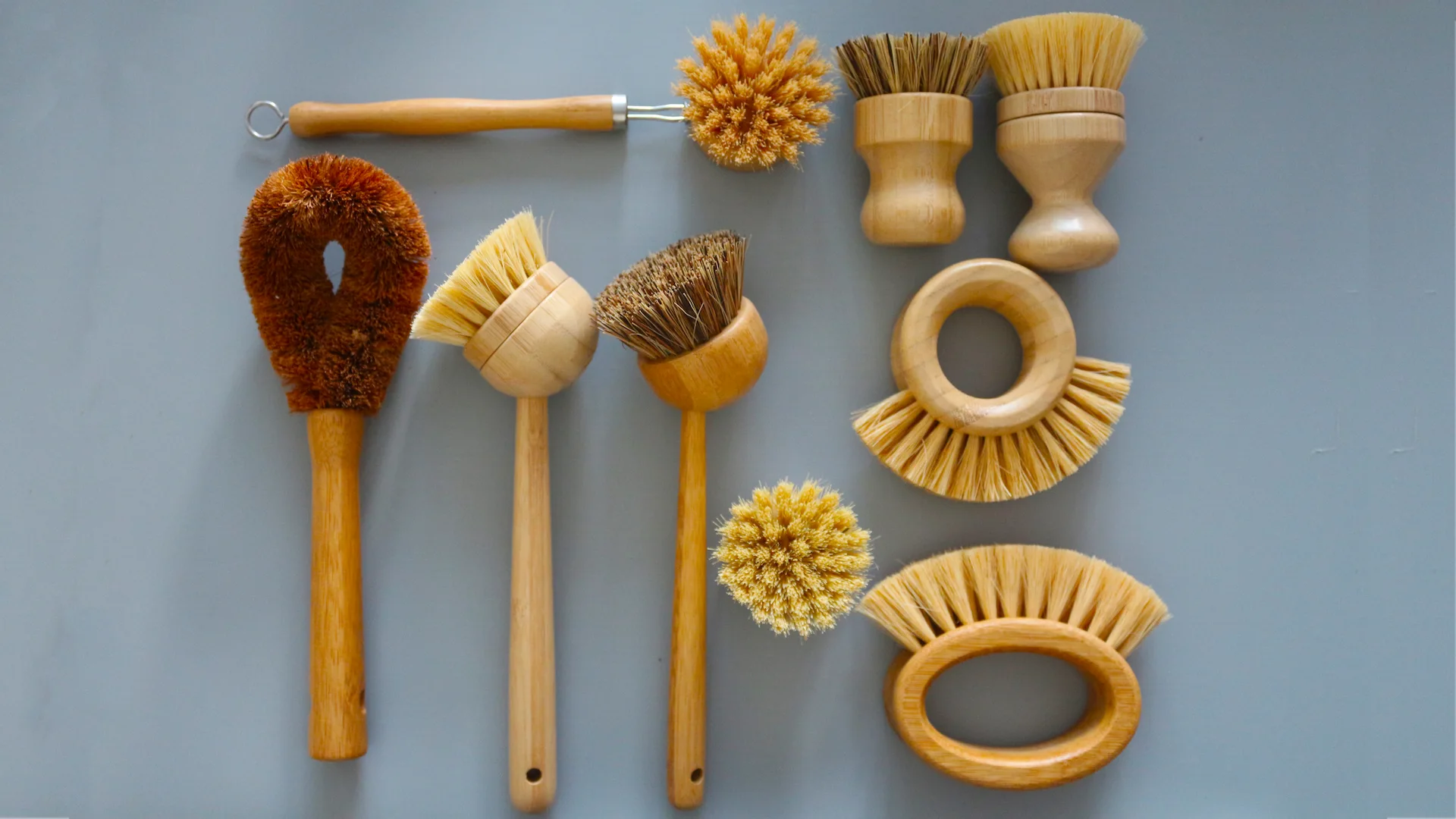 bamboo kitchen brush